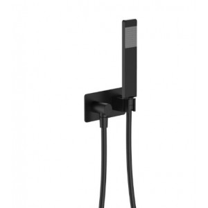 Lincoln Hand Shower, Soft Square Plate, Matte Black